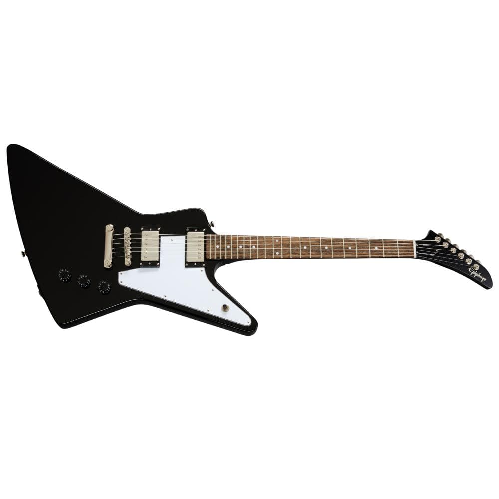 epiphone electric guitars epiphone explorer 6 string electric guitar - ebony