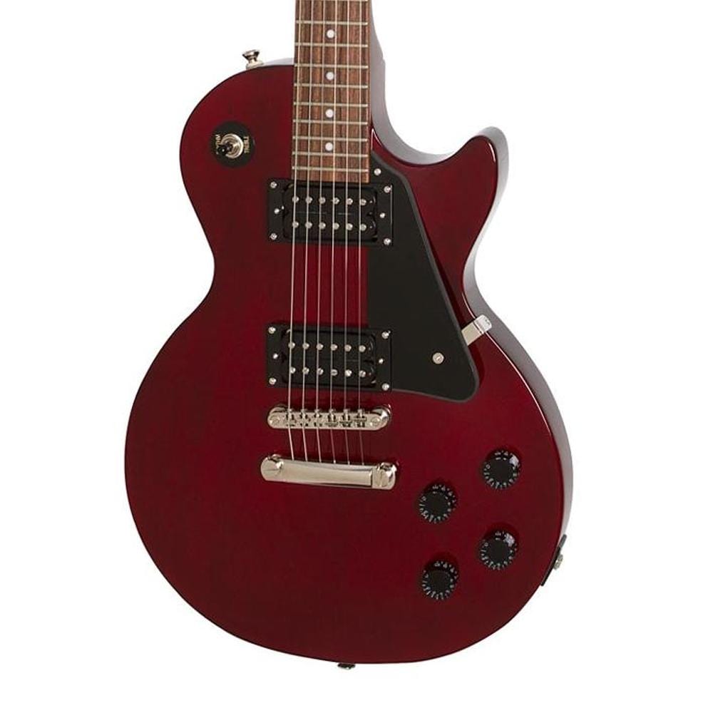 epiphone electric guitars epiphone les paul studio 6 string electric guitar #color_wine-red