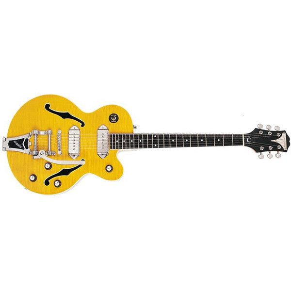 epiphone electric guitars epiphone wildkat ltd electric guitar - antique natural chrome