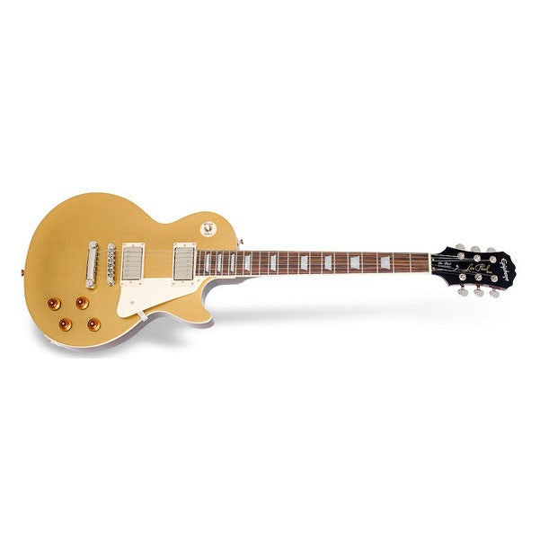 epiphone electric guitars metallic goldtop epiphone les paul standard electric guitar - pau ferro fretboard
