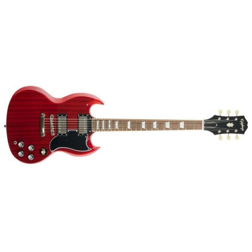 epiphone electric guitars vintage cherry epiphone sg standard 61 electric guitar - vintage cherry
