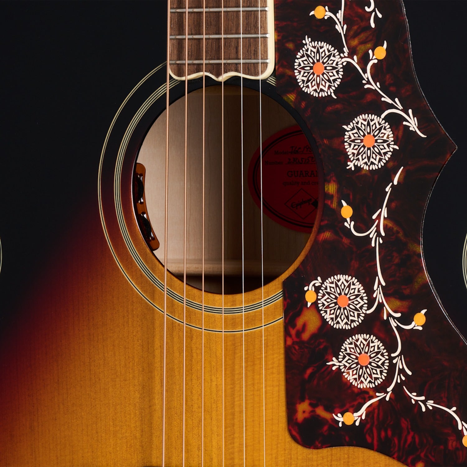 Epiphone Electro Acoustic Guitars Epiphone 1957 SJ-200 6 String Electro Acoustic Guitar with Hard-Shell Case