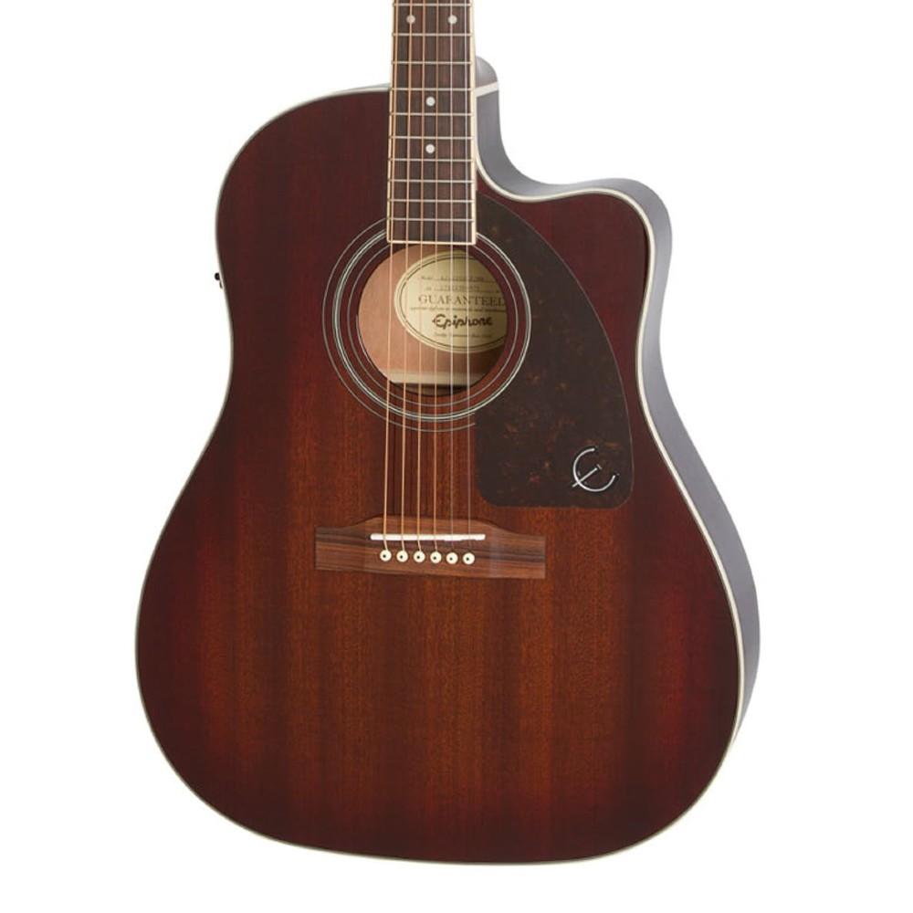 epiphone electro acoustic guitars epiphone j-45 ec studio aj-220sce electro acoustic guitars #color_mahogany-burst