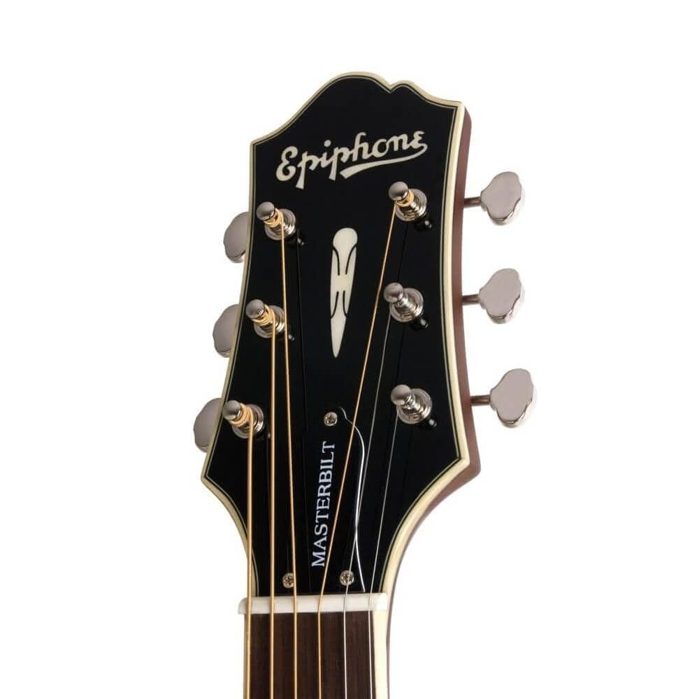 epiphone electro acoustic guitars epiphone masterbilt dr-500mce electro acoustic guitar- vintage sunburst
