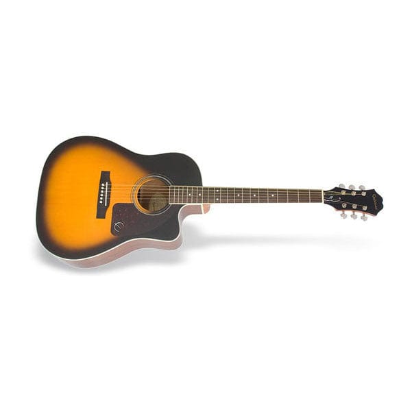 epiphone electro acoustic guitars vintage sunburst epiphone j-45 ec studio aj220sce cutaway electro acoustic guitar