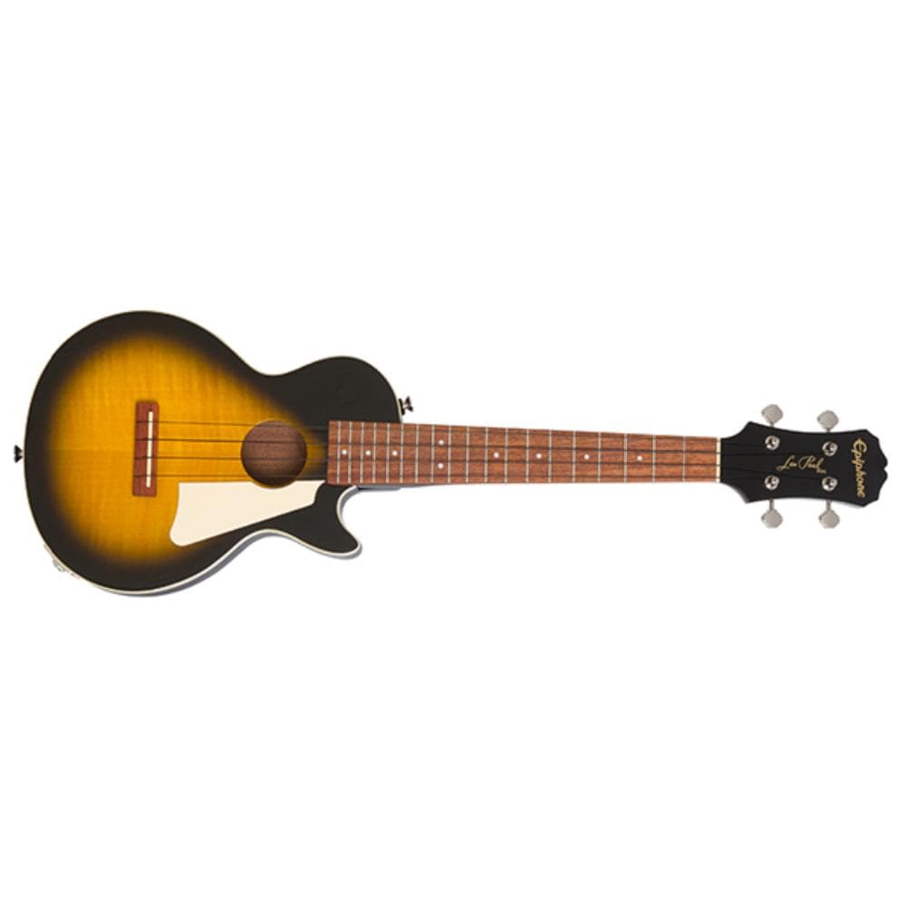 epiphone tenor ukuleles epiphone les paul tenor electro acoustic ukulele #color_vintage-sunburst