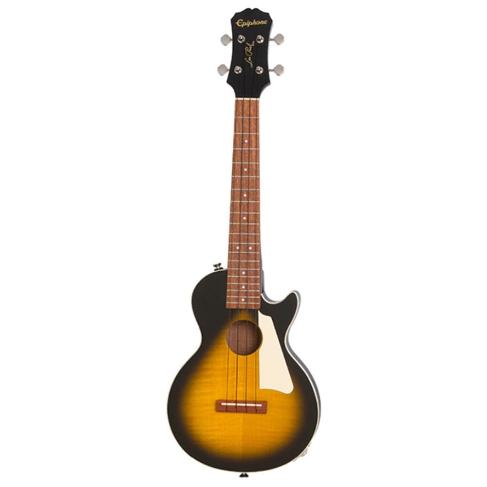 epiphone tenor ukuleles vintage sunburst epiphone les paul tenor electro acoustic ukulele #color_vintage-sunburst