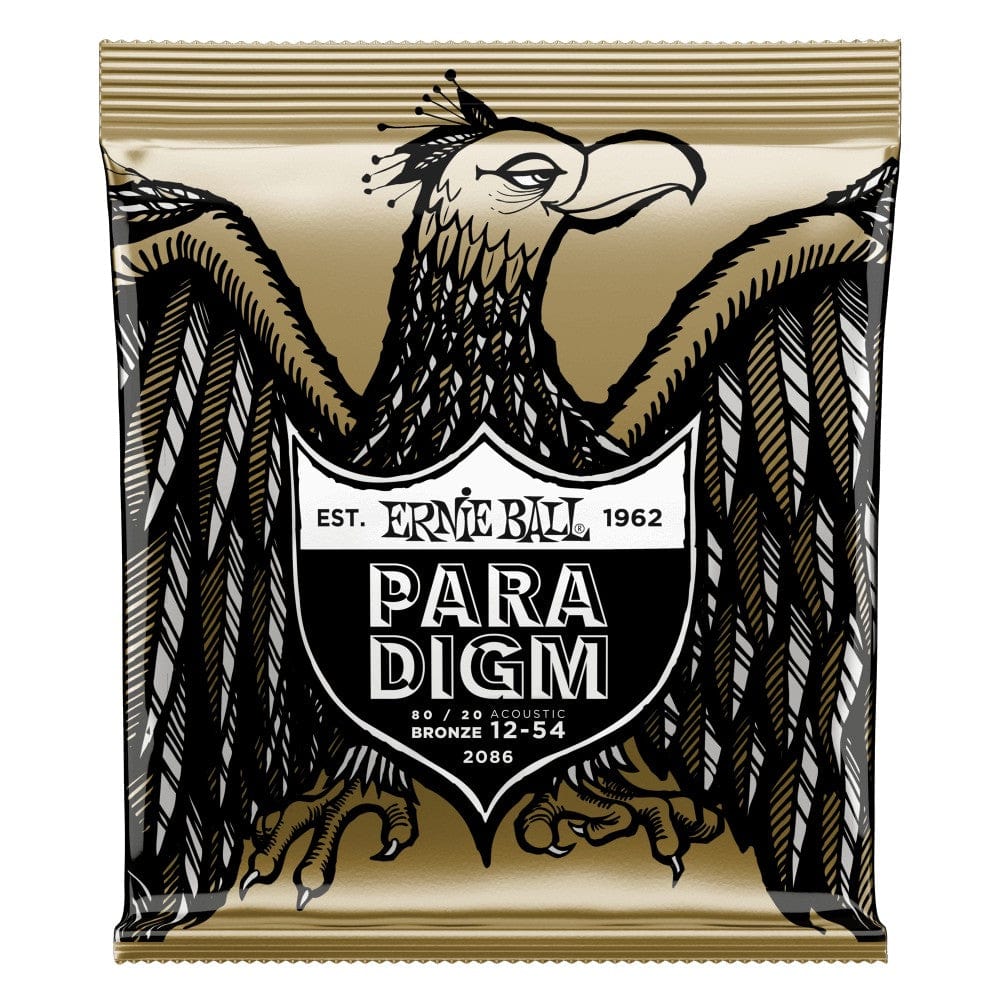 ernie ball acoustic guitar strings ernie ball 2086 paradigm medium/light 80/20 acoustic guitar strings 12-54
