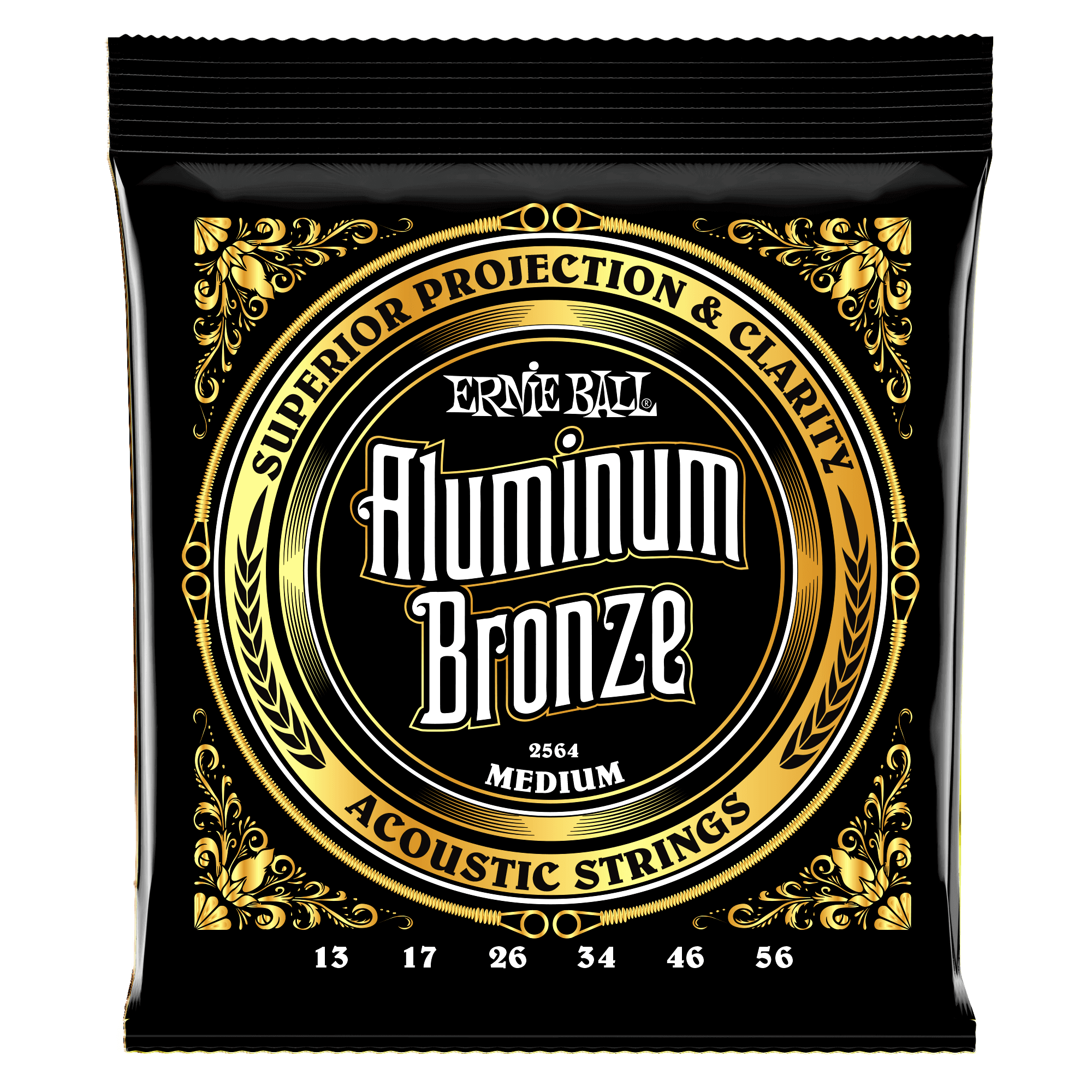 ernie ball acoustic guitar strings ernie ball 2564 medium aluminum bronze acoustic strings 13-56 gauge