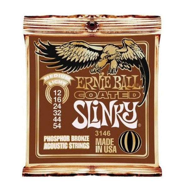 ernie ball acoustic guitar strings ernie ball 3146 acoustic guitar strings - medium light