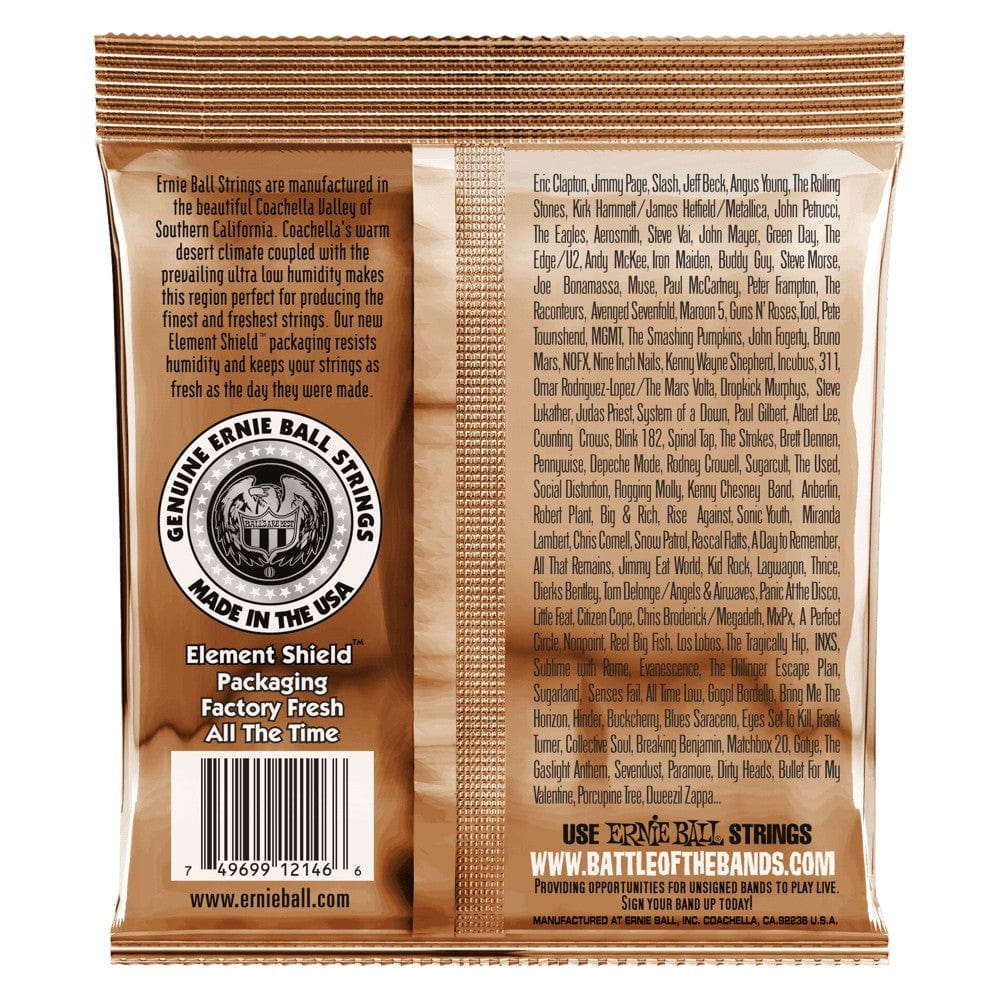 ernie ball acoustic guitar strings ernie ball 3543 medium light earthwood phosphor bronze acoustic guitar strings - .12-.54