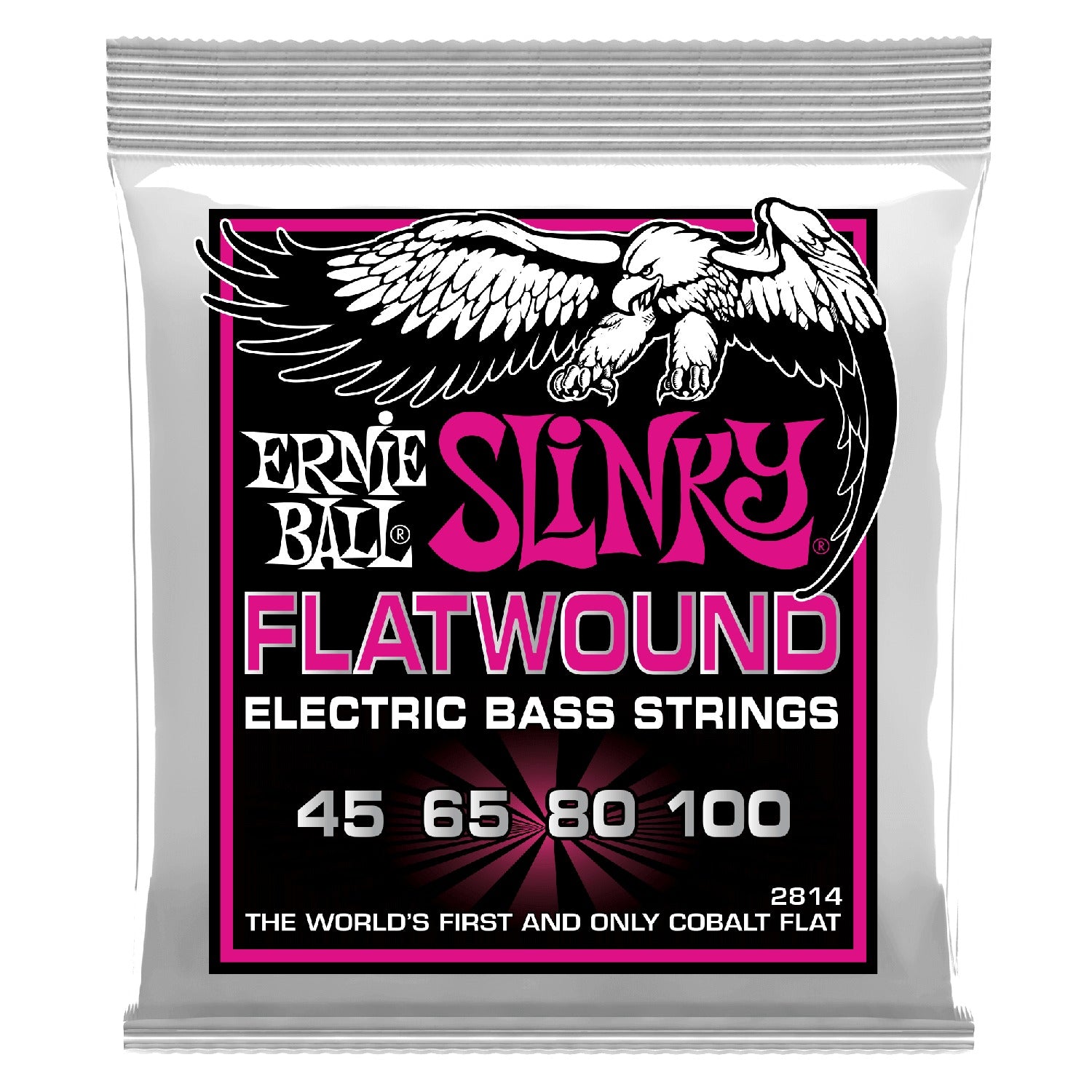 Ernie Ball Bass Guitar Strings 0.045-100 Ernie Ball Super Slinky Flatwound Electric Bass Guitar String
