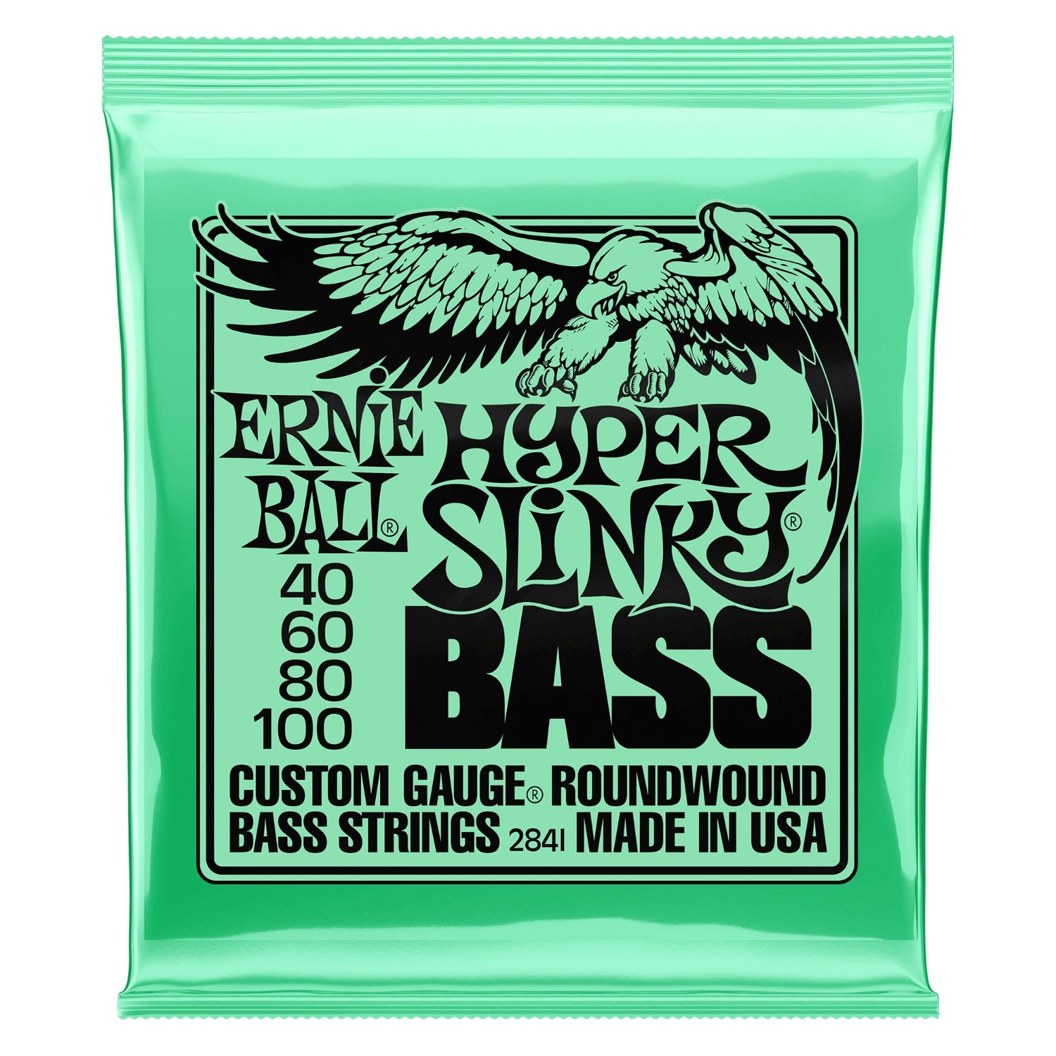 Ernie Ball Bass Guitar Strings .040-100 Ernie Ball Hyper Slinky Nickel Wound Electric Bass Guitar String