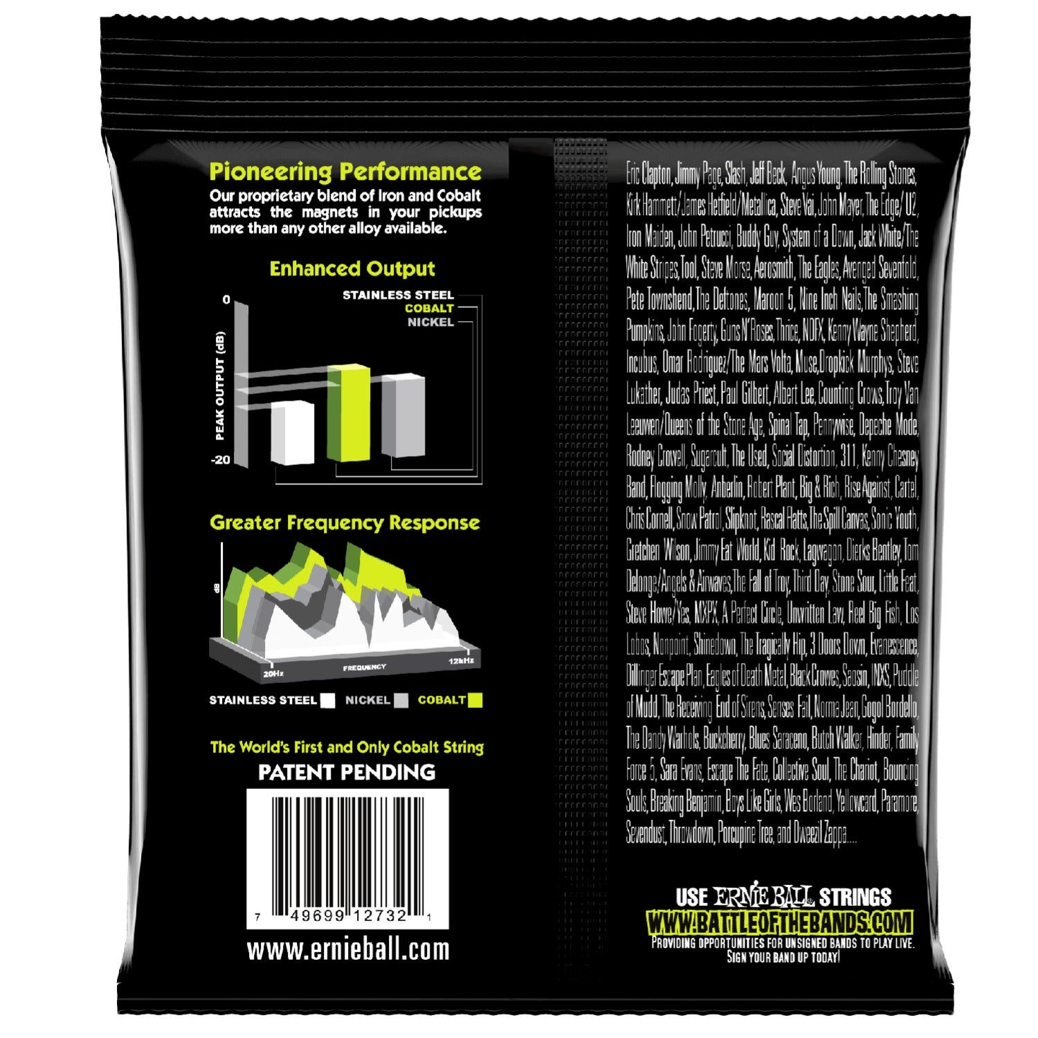 Ernie Ball Bass Guitar Strings Ernie Ball 2732 Cobalt Regular Slinky Bass Guitar String 050-105