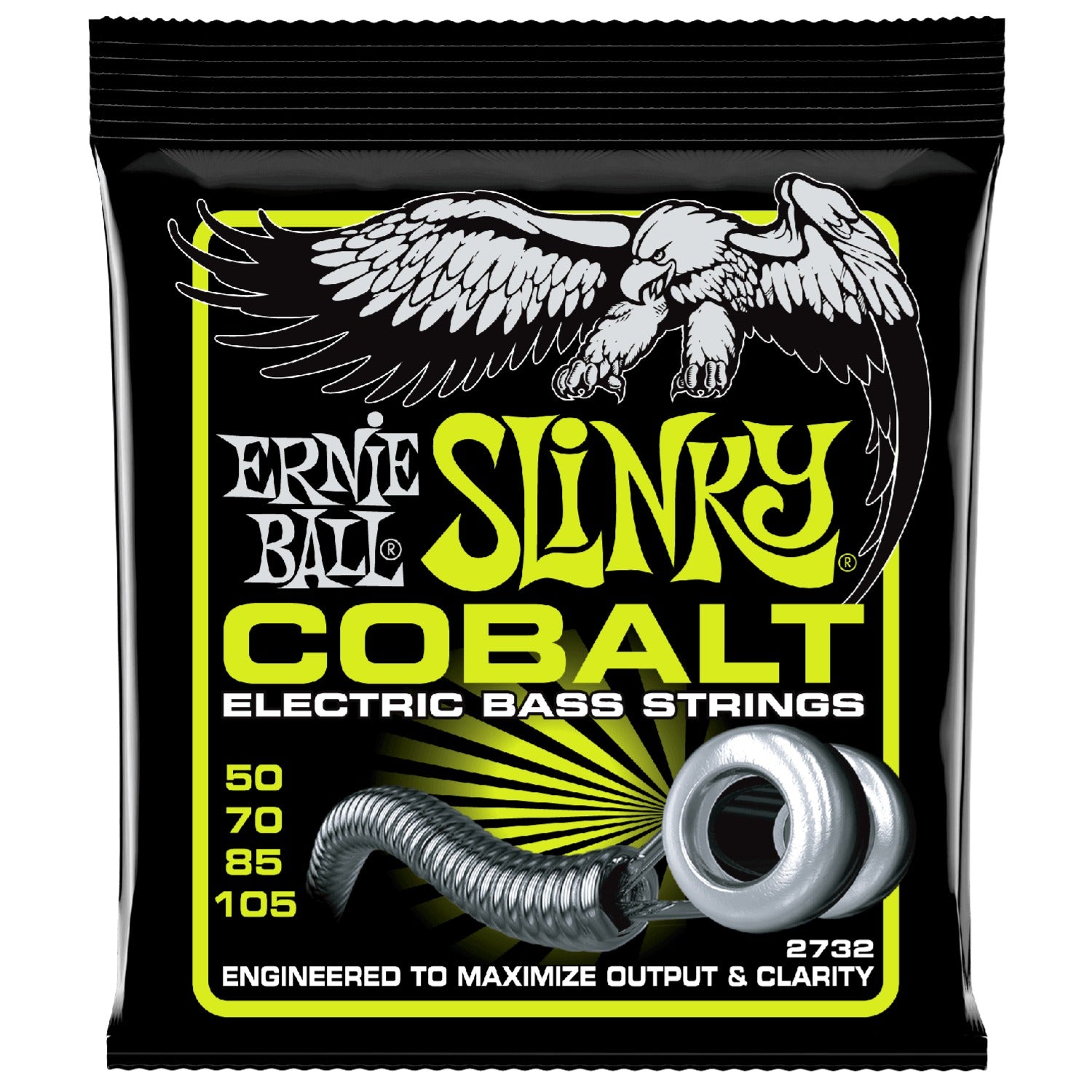 Ernie Ball Bass Guitar Strings Ernie Ball 2732 Cobalt Regular Slinky Bass Guitar String 050-105