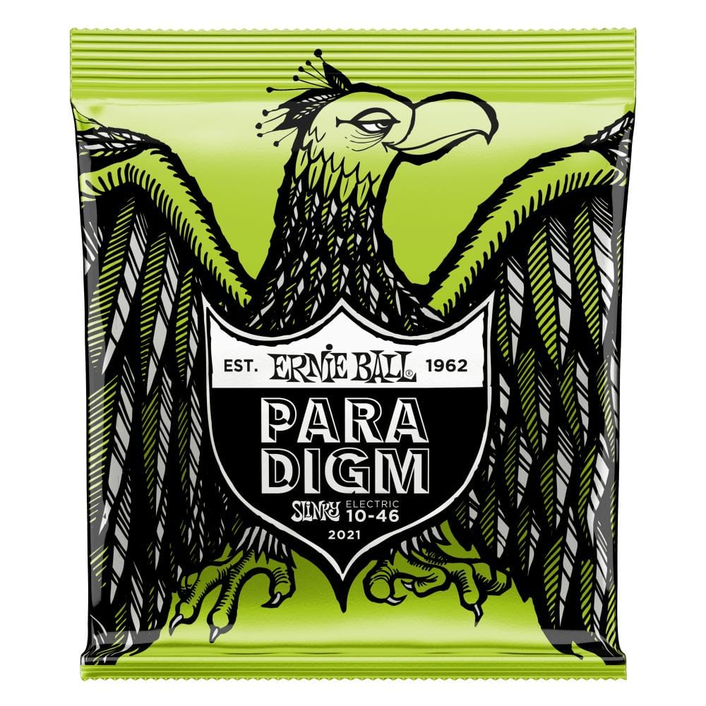 ernie ball electric guitar strings .010 - .046 ernie ball 2021 regular slinky paradigm electric guitar strings 10-46 #gauge_.010---.046