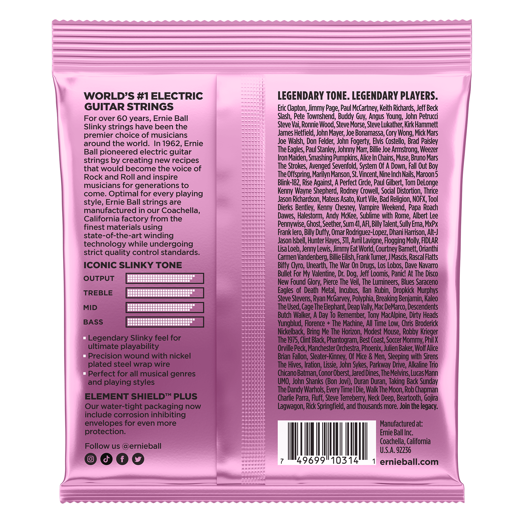 ernie ball electric guitar strings ernie ball 2213 mega slinky electric guitar strings 10.5-48