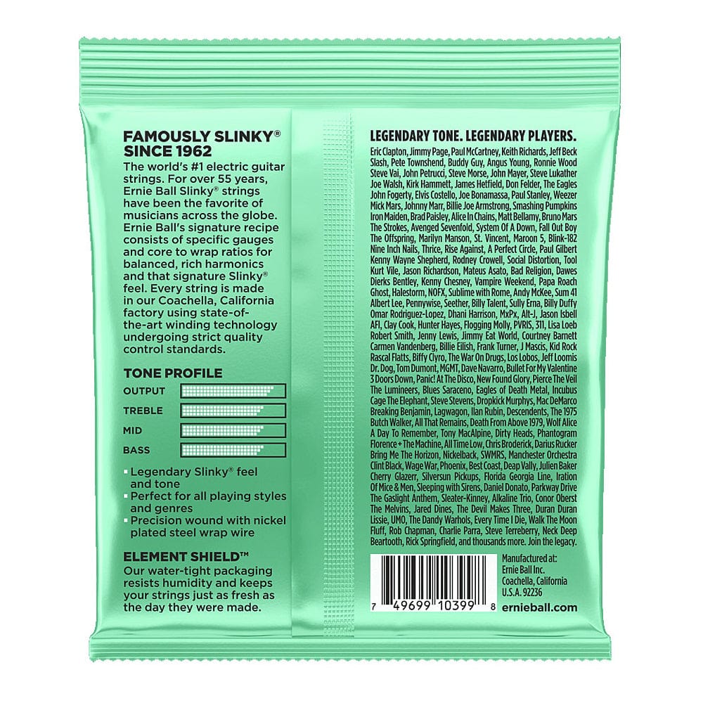 ernie ball electric guitar strings ernie ball 2229 nickel wound hyper slinky 8-42 electric guitar string set
