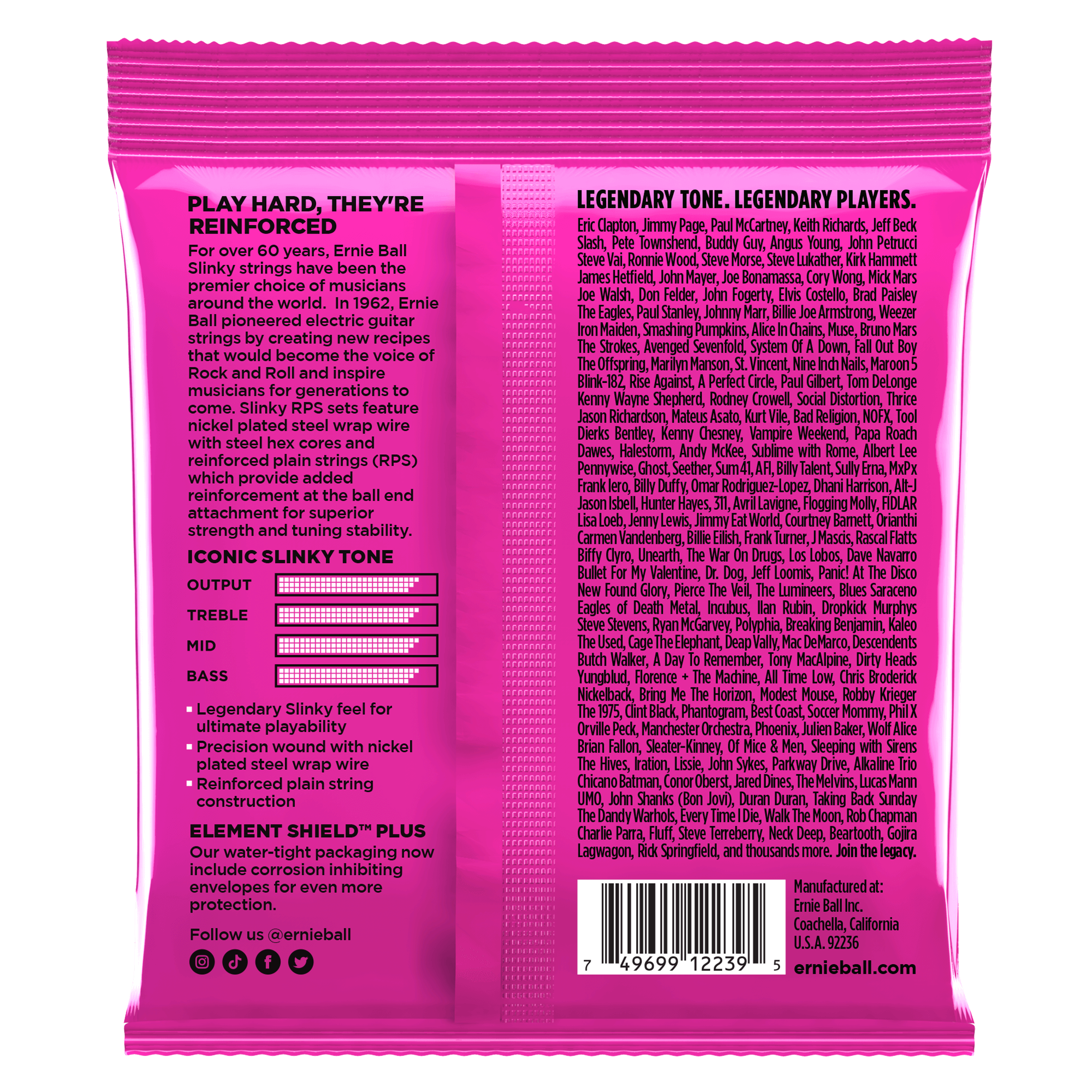 ernie ball electric guitar strings ernie ball 2239 super slinky rps9 electric guitar strings