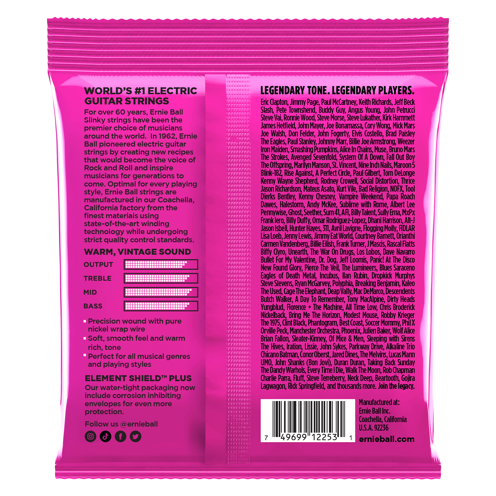 ernie ball electric guitar strings ernie ball 2253 classic super slinky electric guitar strings