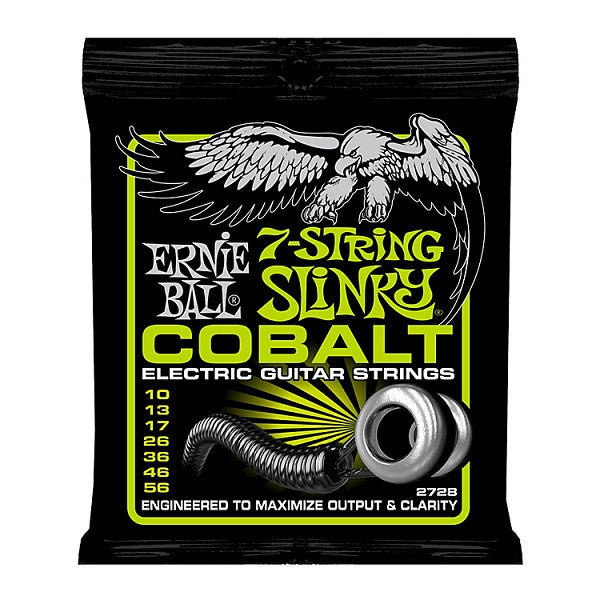 ernie ball electric guitar strings ernie ball 2728 cobalt 7-string regular slinky electric guitar strings
