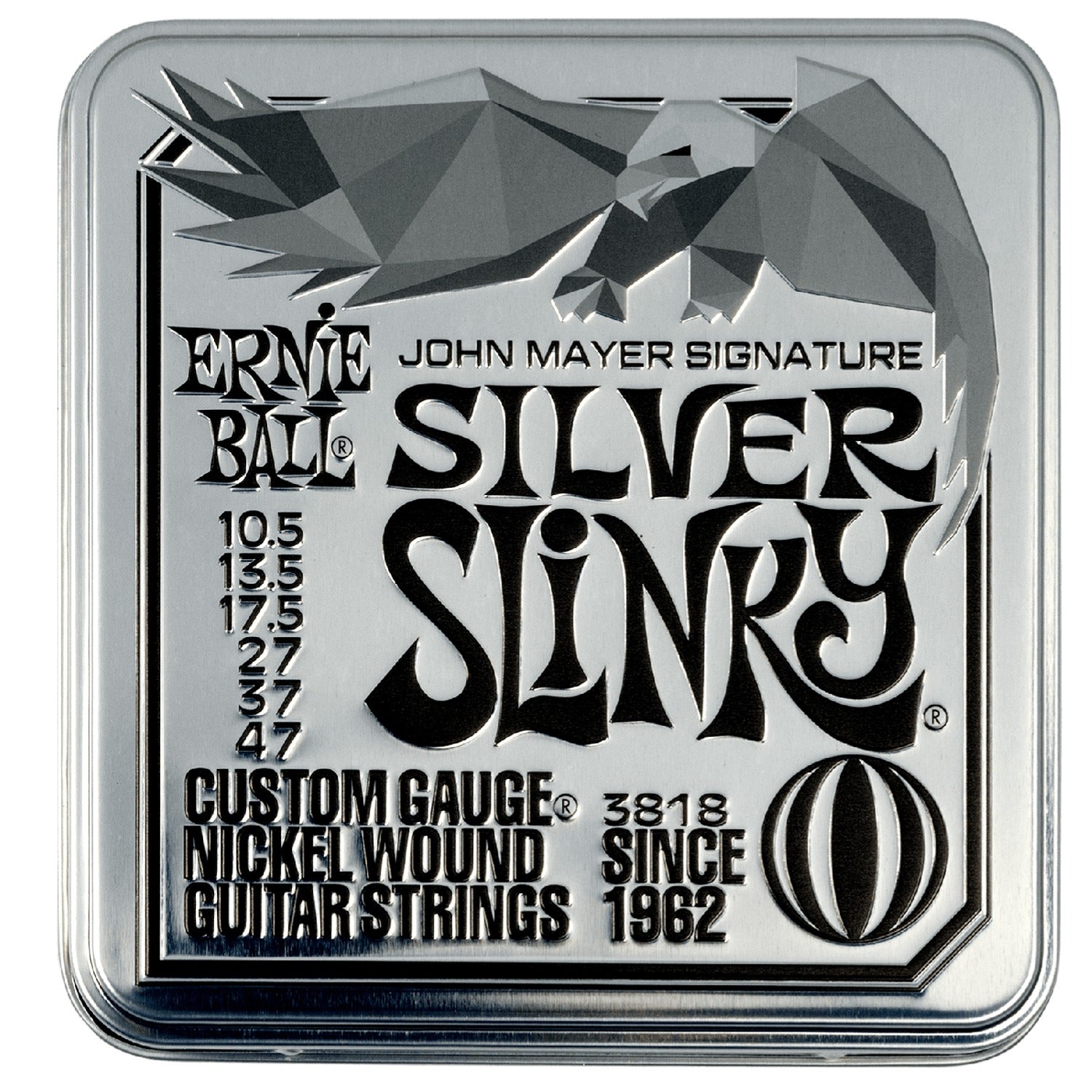 Ernie Ball Electric Guitar Strings Ernie Ball 3818 John Mayer Silver Slinky Signature Electric Guitar Strings