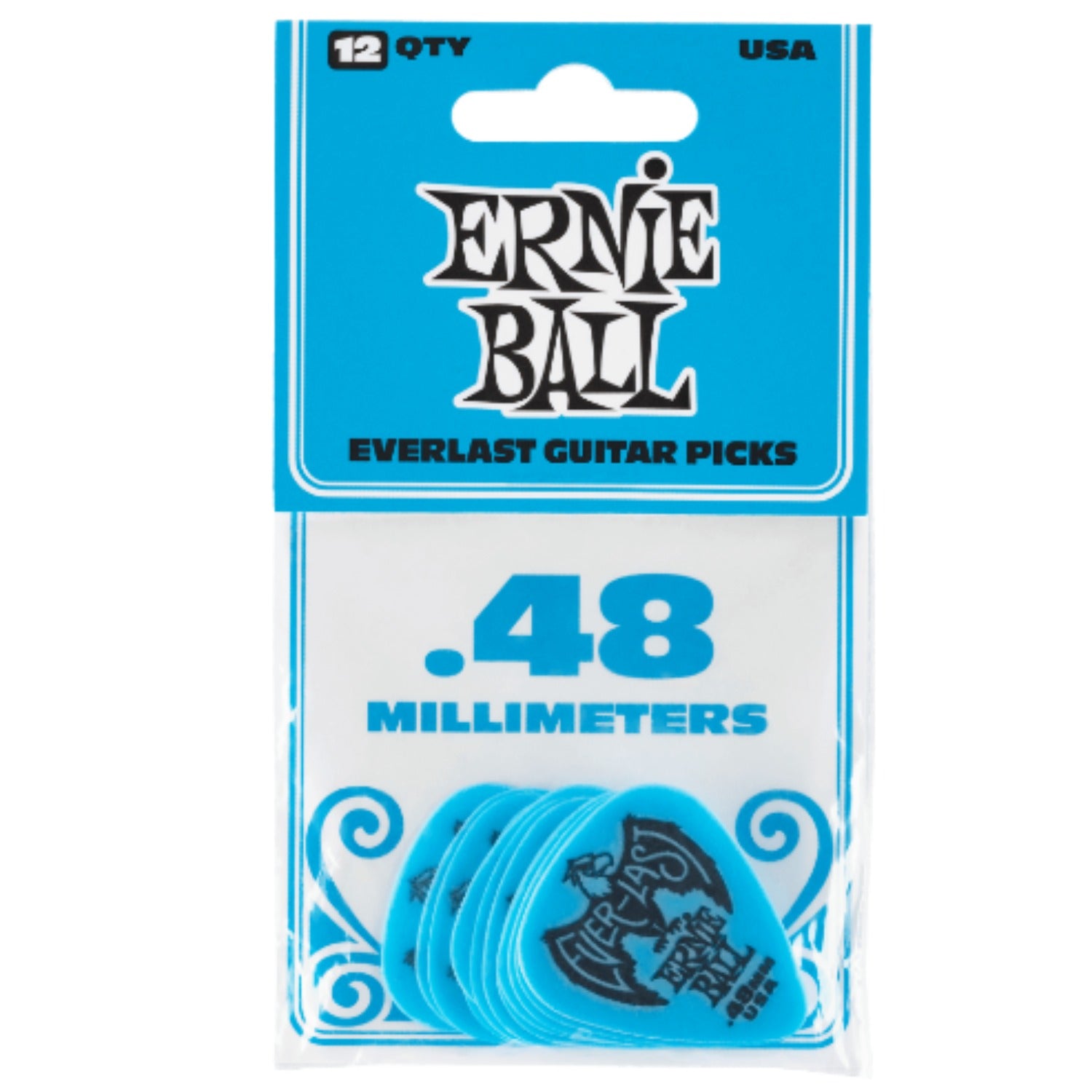 Ernie Ball Guitar Picks Ernie Ball Everlast Guitar Picks - Pack of 12 #size_0.48mm