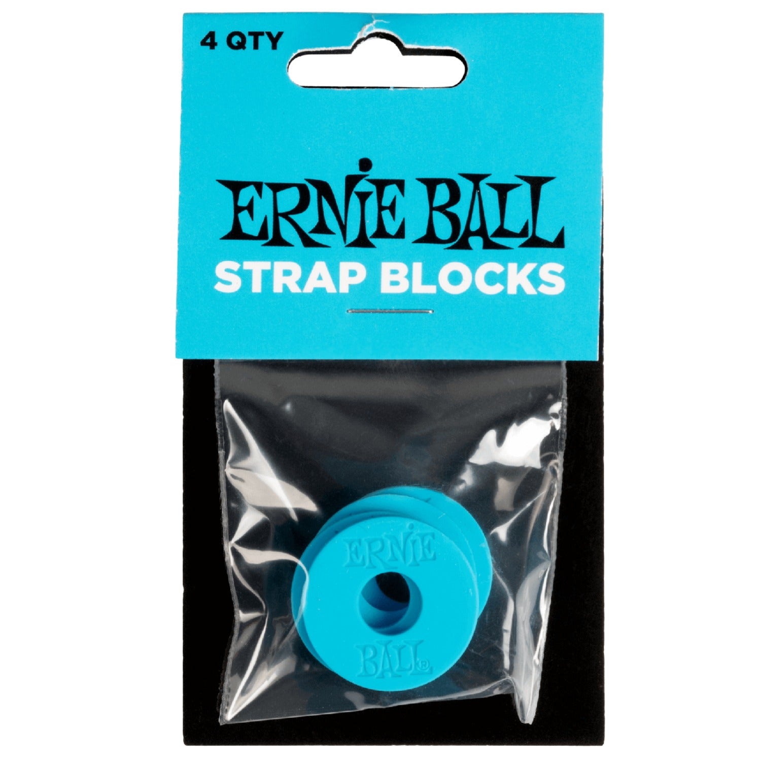 Ernie Ball Guitar Straps Blue Safe Ernie Ball Strap Blocks - 4 Pack