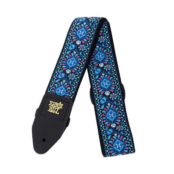 ernie ball guitar straps ernie ball 4097 indigo orchid jacquard guitar strap