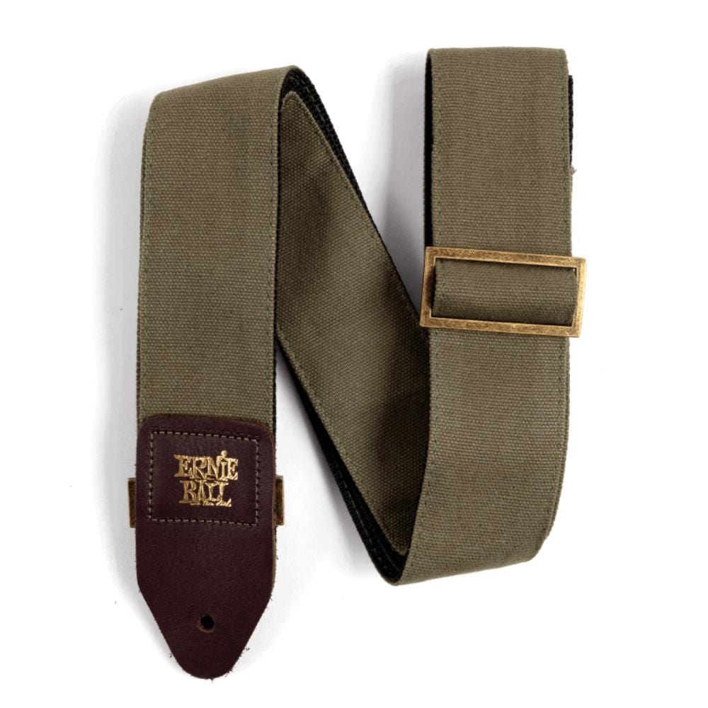 ernie ball guitar straps ernie ball 4673 olive canvas strap