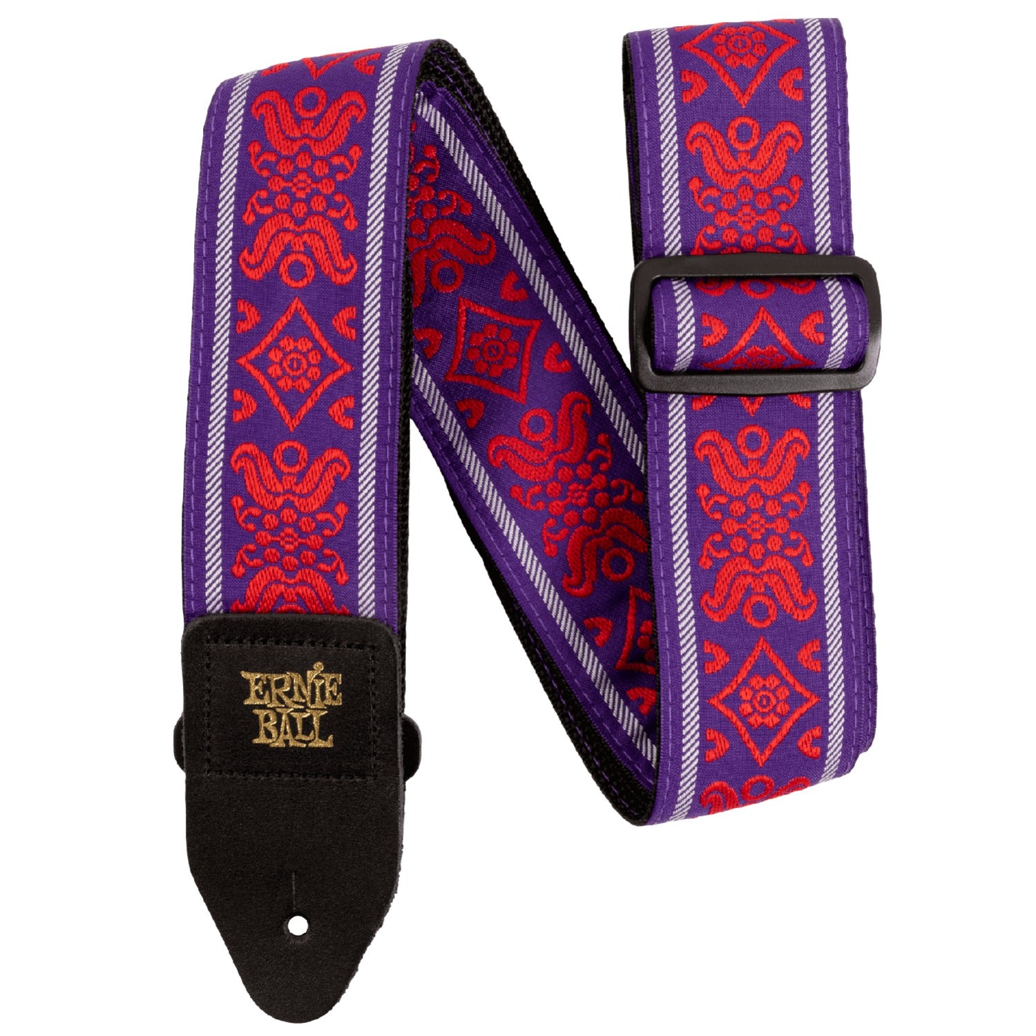 Ernie Ball Guitar Straps Royal Flush Red Ernie Ball Classic Jacquard Guitar Strap