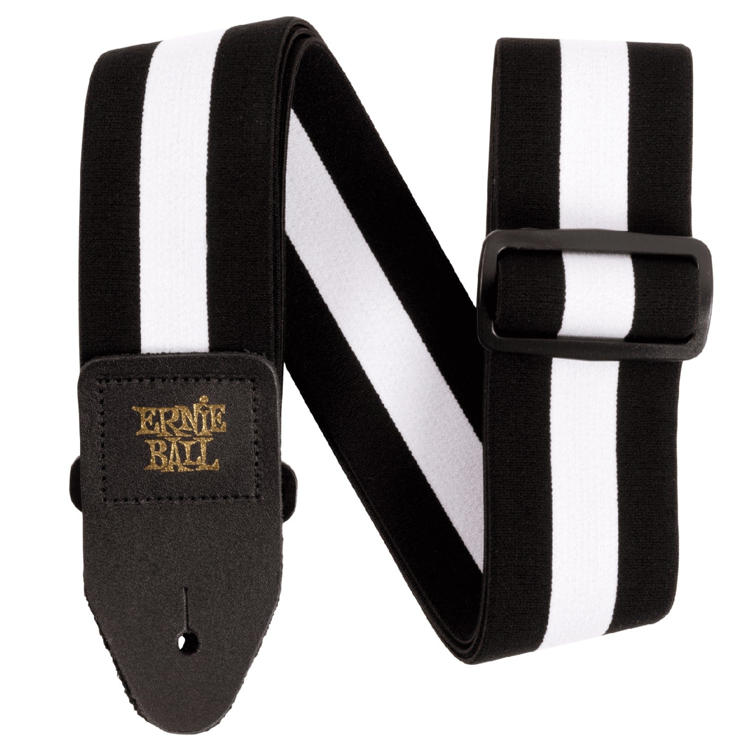 Ernie Ball Guitar Straps White Ernie Ball Stretch Comfort Collection Series Racer Guitar Strap