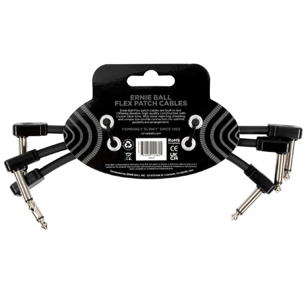 Ernie Ball Patch Cables Ernie Ball Flex Patch Cable - Pack of 3