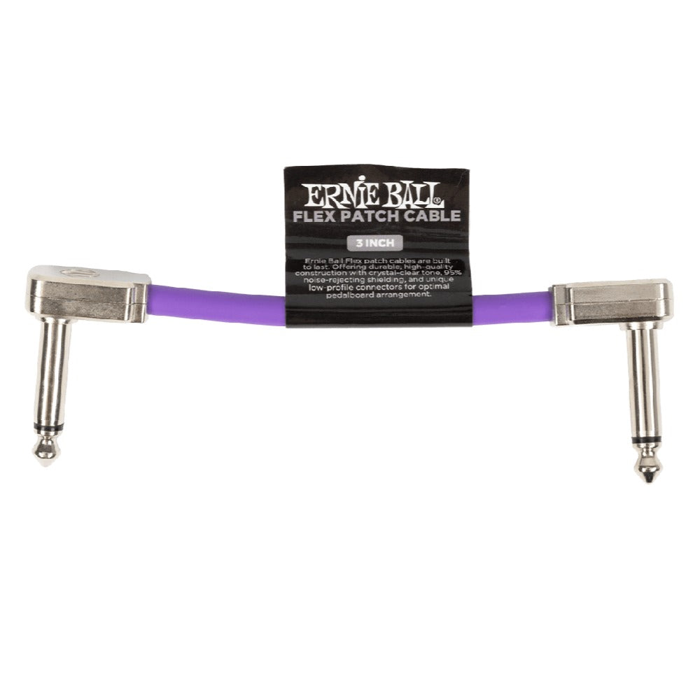 Ernie Ball Patch Cables Purple / 3 Inch Ernie Ball Flex Patch Cable - Single #color_purple,size_3-inch