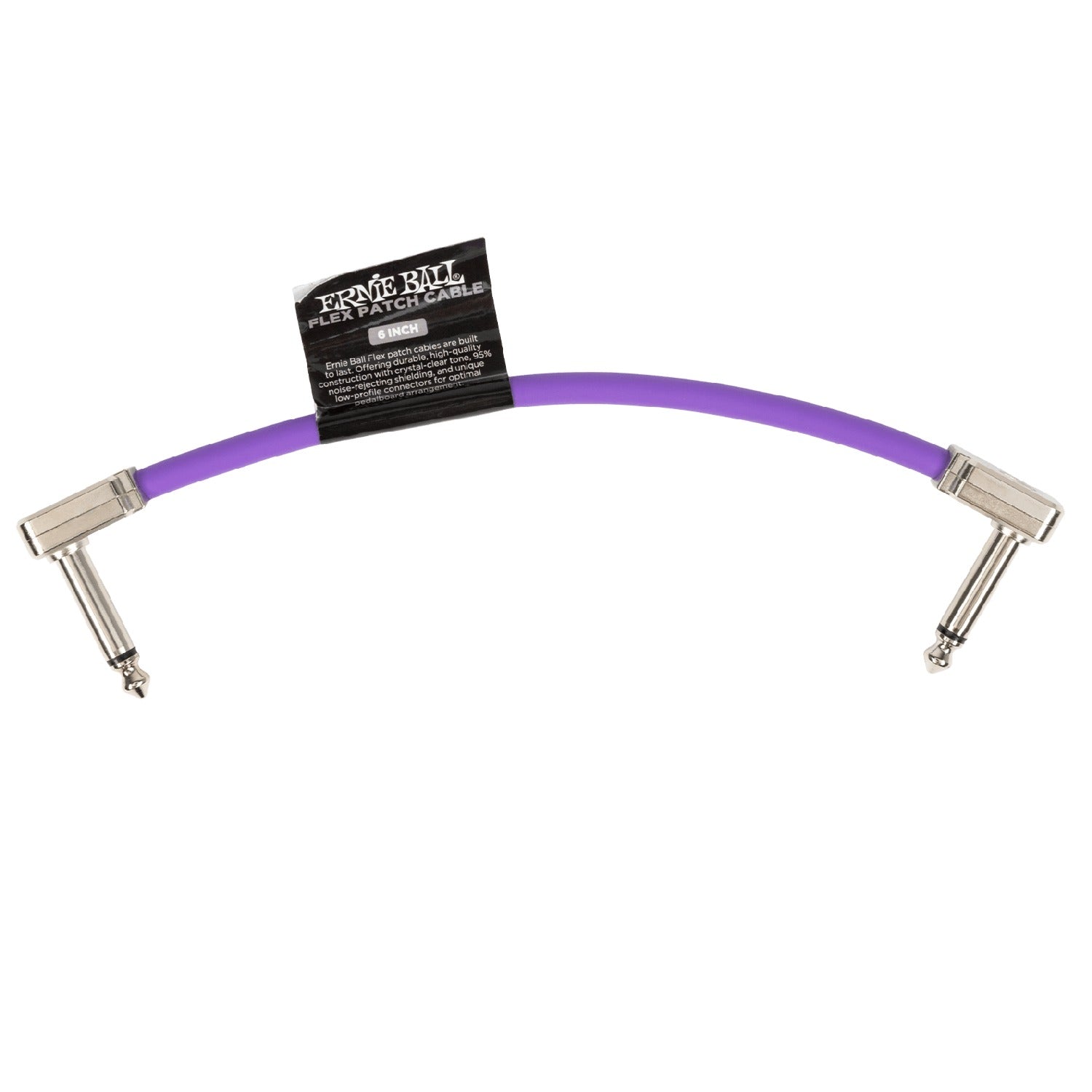 Ernie Ball Patch Cables Purple / 6 Inch Ernie Ball Flex Patch Cable - Single #color_purple,size_6-inch