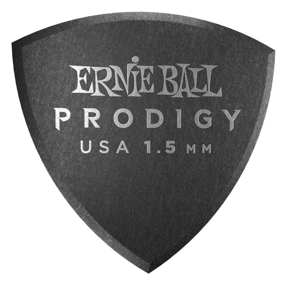ernie ball picks ernie ball 9332 1.5mm sheild prodigy guitar picks- large - black - pack of 6