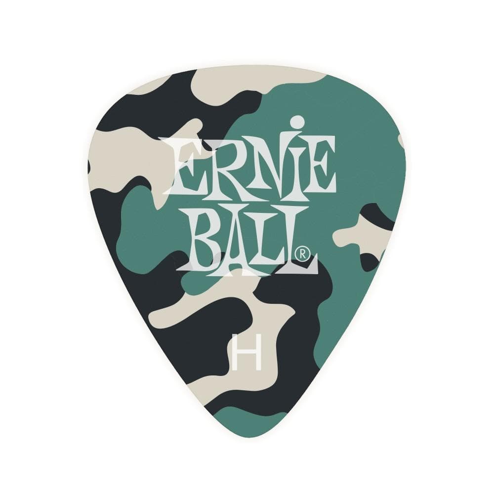 ernie ball picks havy ernie ball camouflage cellulose guitar picks - pack of 12 #size_havy