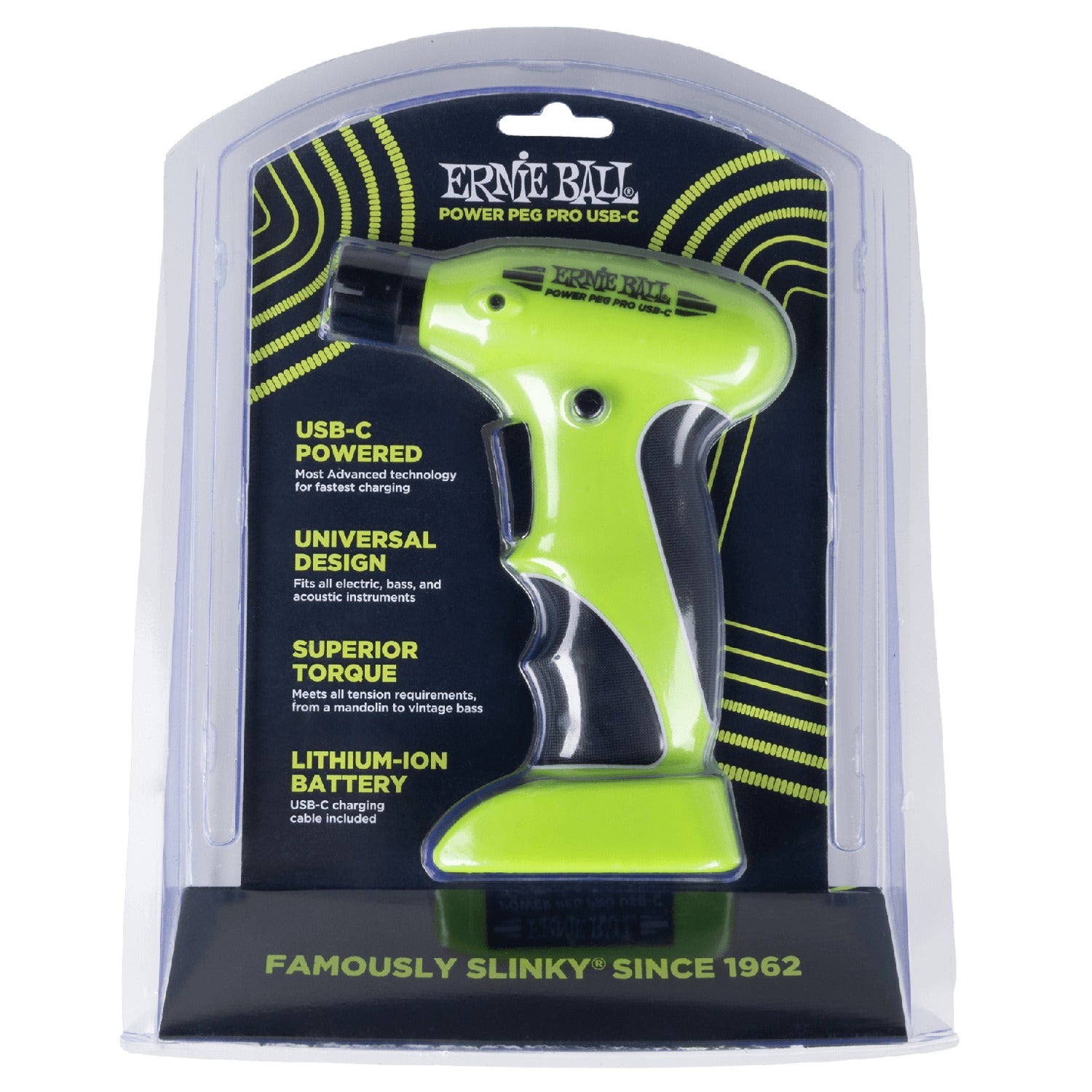 Ernie Ball String Winders Ernie Ball Power Peg Pro USB-C String winder