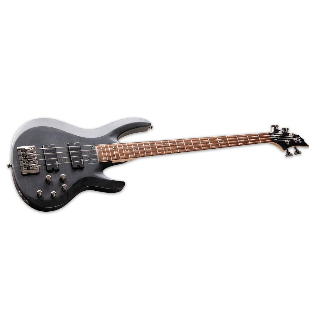 esp bass guitars esp ltd b-204sm 4-string bass guitar #color_see-thru-black-satin