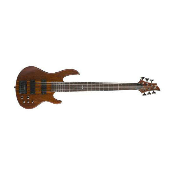 esp bass guitars esp ltd d-6 bass guitar - 6-string, satin natural