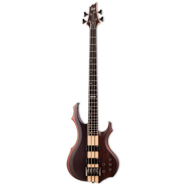 esp bass guitars esp ltd f-4e bass guitar - natural satin