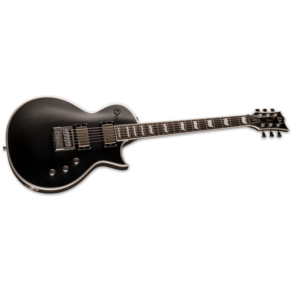 esp electric guitars black satin esp ltd ec-1000 evertune bb 6-string electric guitar