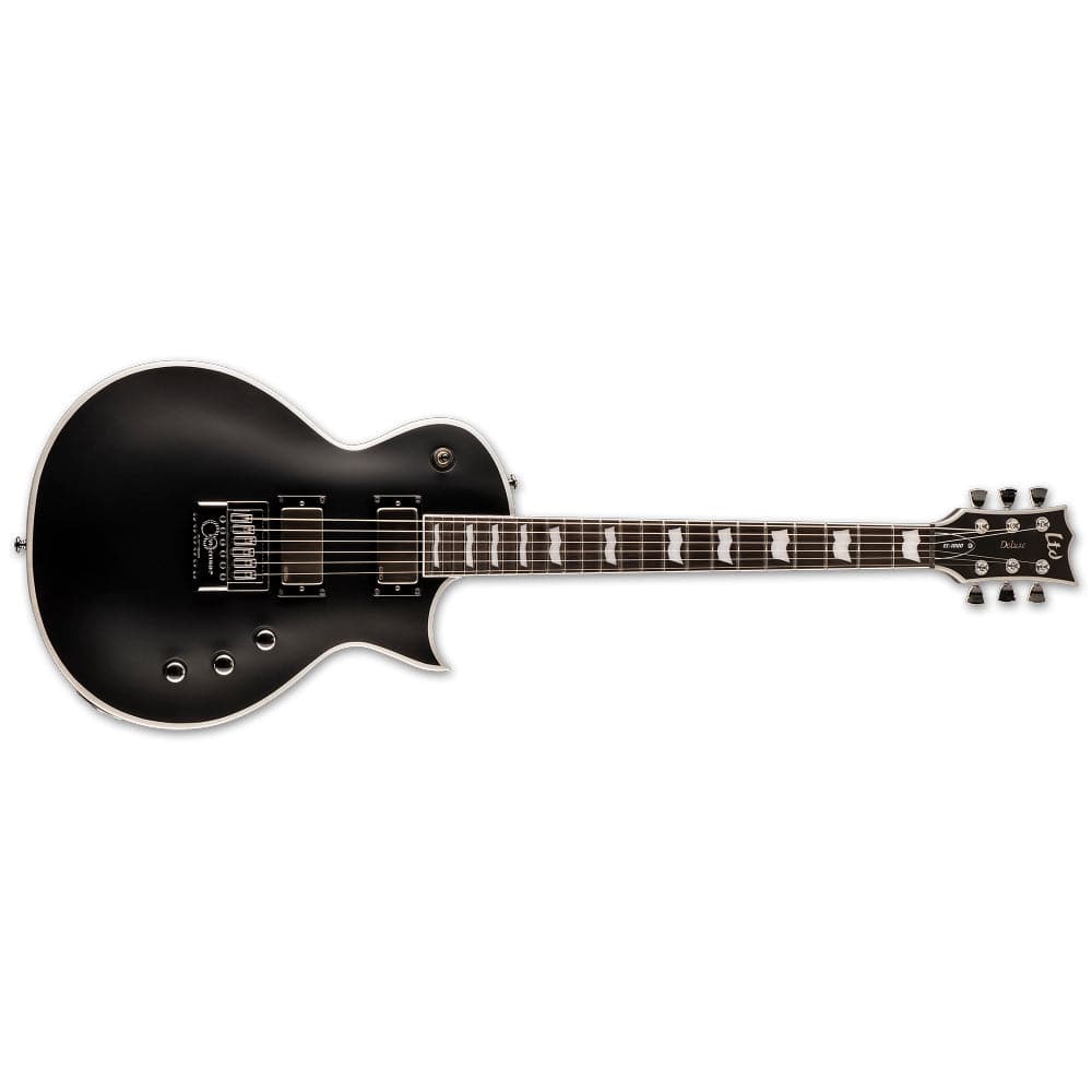 esp electric guitars black satin esp ltd ec-1000 evertune bb 6-string electric guitar