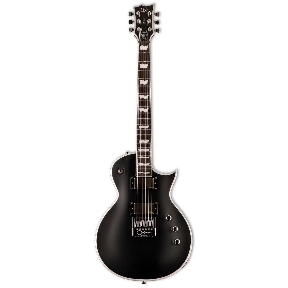 esp electric guitars black satin esp ltd ec-1000 evertune bb 6-string electric guitar