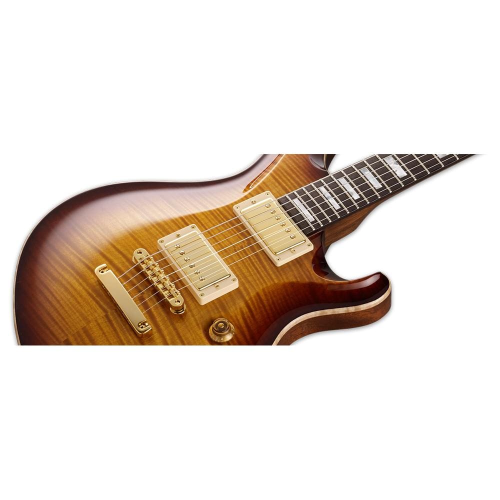esp electric guitars esp ctm mystique 6 string electric guitar #color_tea-sunburst