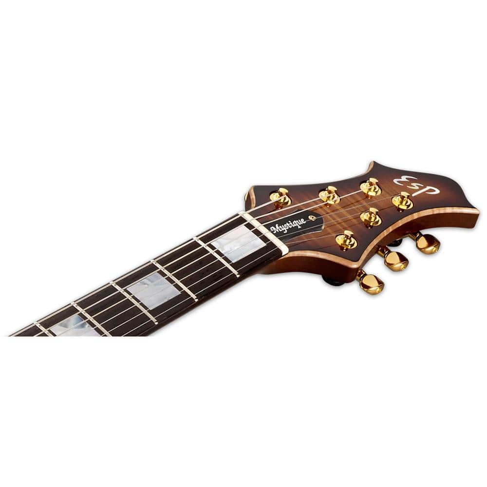 esp electric guitars esp ctm mystique 6 string electric guitar #color_tea-sunburst
