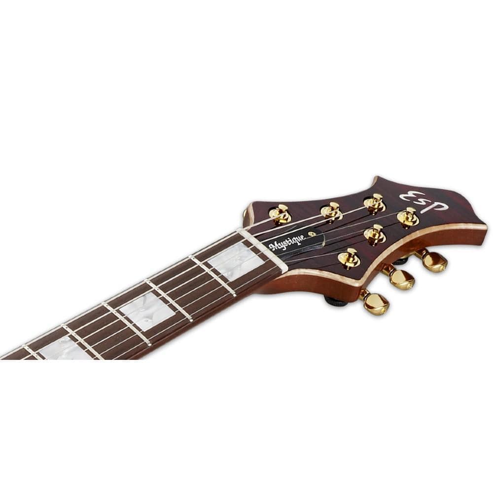 esp electric guitars esp ctm mystique 6 string electric guitar #color_see-thru-black-cherry