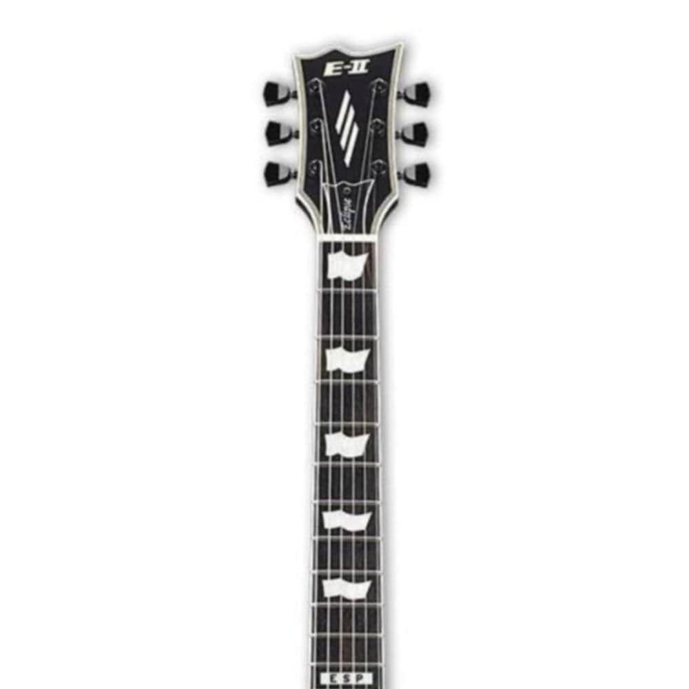 esp electric guitars esp e-ii eclipse evertune 6-string electric guitar - black satin