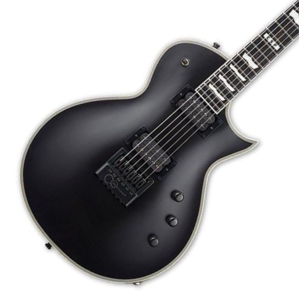 esp electric guitars esp e-ii eclipse evertune 6-string electric guitar - black satin