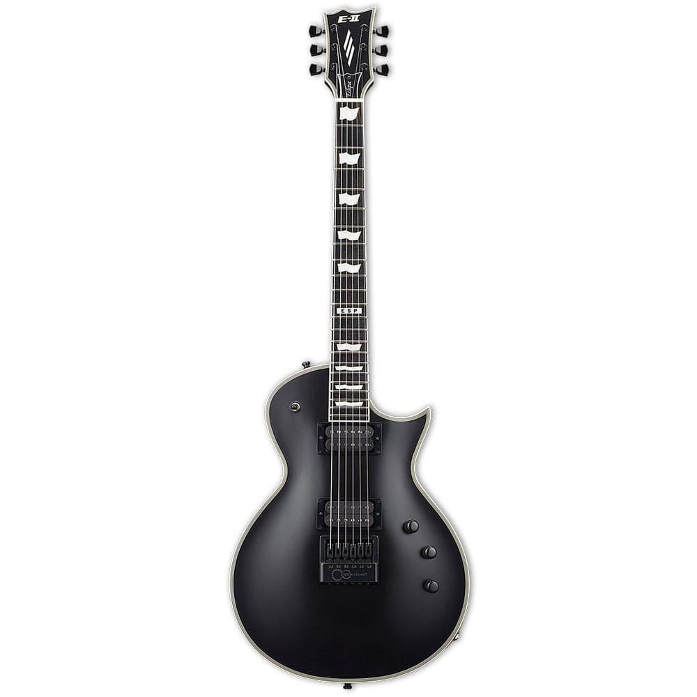 esp electric guitars esp e-ii eclipse evertune 6-string electric guitar - black satin